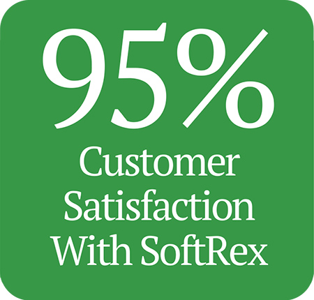 95% customer satisfaction with SoftRex