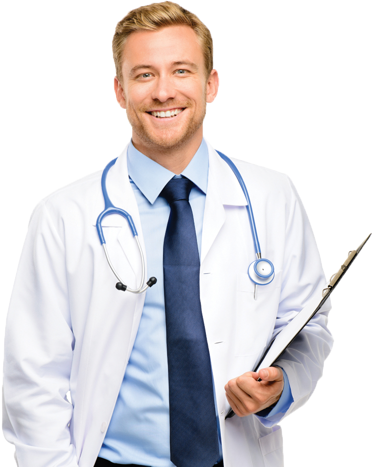 doctor holding board